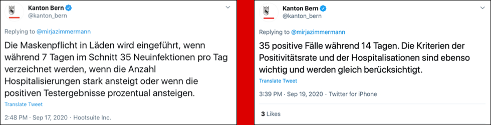 Tweets des Kantons Bern